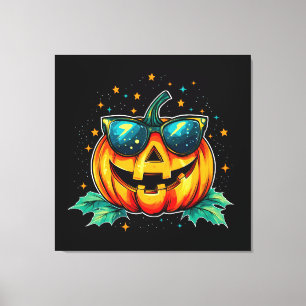 Cosmic Cool Jack-O-Space Canvas Afdruk