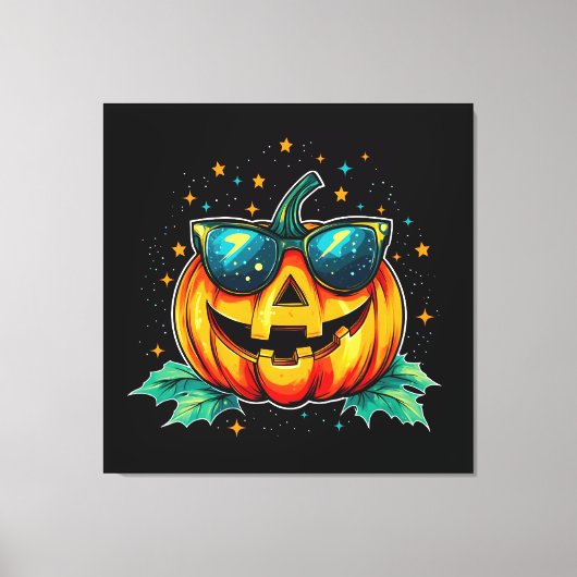 Cosmic Cool Jack-O-Space Canvas Afdruk (Voorkant)