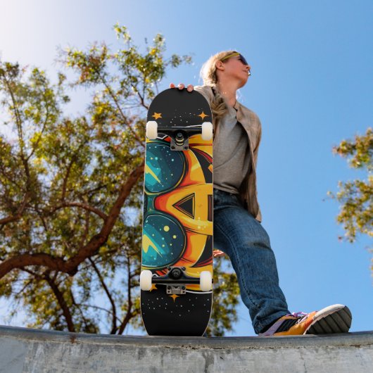 Cosmic Cool Jack-O-Space Persoonlijk Skateboard (Buiten 1)