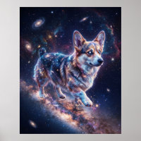 Cosmic Corgi Melkweg Stelsel Kunst