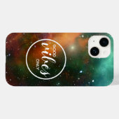 Cosmic Cosmos Space Good Vibes Only Galaxy Case-Mate iPhone Case (Achterkant (horizontaal))