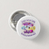 Cosmic Cotton Snoep Galaxy Ronde Button 3,2 Cm (Voorkant /achterkant)