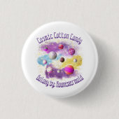 Cosmic Cotton Snoep Galaxy Ronde Button 3,2 Cm (Voorkant)
