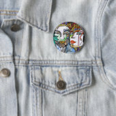 Cosmic Couple Ronde Button 5,7 Cm (In situ)