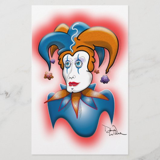 Cosmic Court Jester Briefpapier (Voorkant)