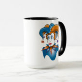 Cosmic Court Jester Harlequin Comedy Mok (Voorkant rechts)