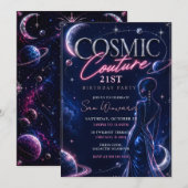 Cosmic Couture 21e verpartij Kaart (Voorkant / Achterkant)