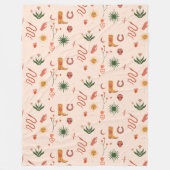 Cosmic Cowgirl Patterned Blanket Fleece Deken (Voorkant)