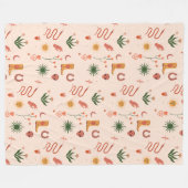 Cosmic Cowgirl Patterned Blanket Fleece Deken (Voorkant (Horizontaal))