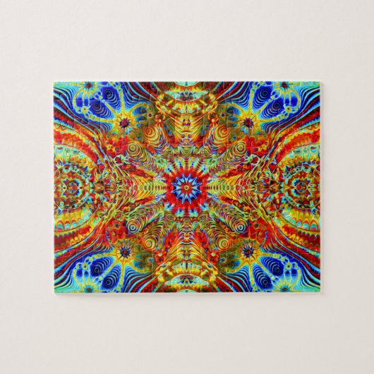 Cosmic Creatrip2 - Psychedelic trippy-ontwerp Legpuzzel (Horizontaal)