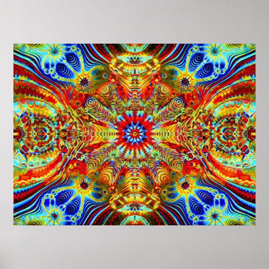 Cosmic Creatrip2 - Psychedelic trippy visuals Poster (Voorkant)