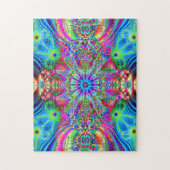 Cosmic Creatrip - Psychedelic trippy-ontwerp Legpuzzel (Verticaal)