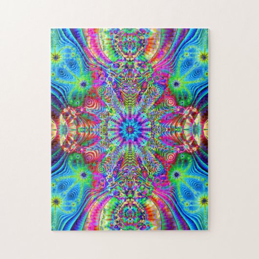 Cosmic Creatrip - Psychedelic trippy-ontwerp Legpuzzel (Verticaal)