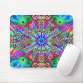 Cosmic Creatrip - Psychedelic trippy-ontwerp Muismat (Met muis)
