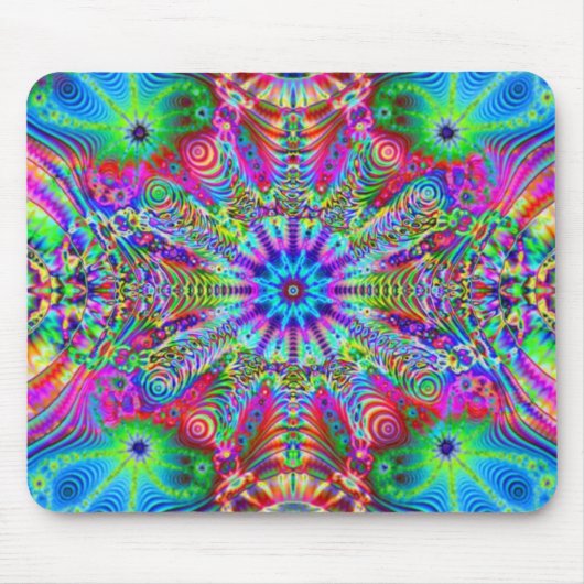 Cosmic Creatrip - Psychedelic trippy-ontwerp Muismat (Voorkant)