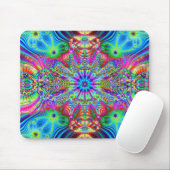 Cosmic Creatrip - Psychedelic trippy-ontwerp Muismat (Met muis)