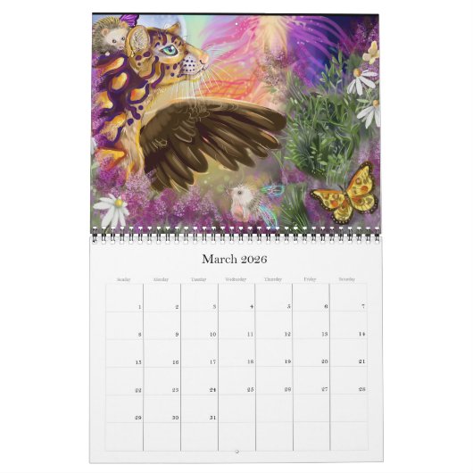 Cosmic Creats Calendar Kalender (Mar 2026)