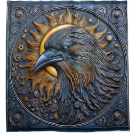 Cosmic Crows 01 Douchegordijn