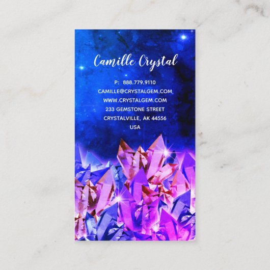 Cosmic Crystals Miami Visitekaartje (Achterkant)