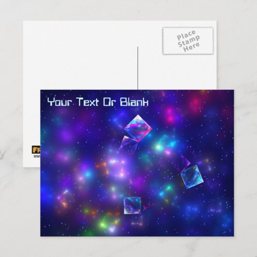 Cosmic Cubes Briefkaart (Voorkant / Achterkant)