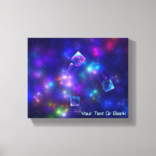 Cosmic Cubes Canvas Afdruk