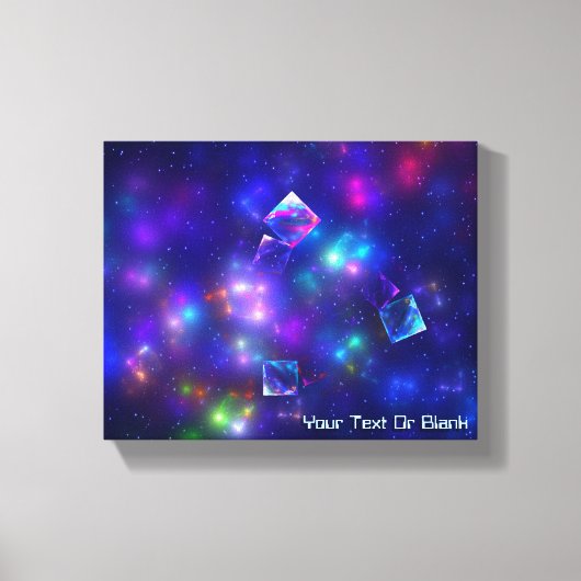 Cosmic Cubes Canvas Afdruk (Voorkant)