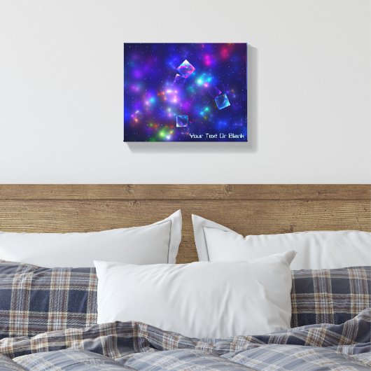 Cosmic Cubes Canvas Afdruk (Insitu (Slaapkamer))
