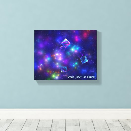 Cosmic Cubes Canvas Afdruk (Insitu (Houten vloer))