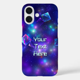 Cosmic Cubes iPhone 16 Hoesje