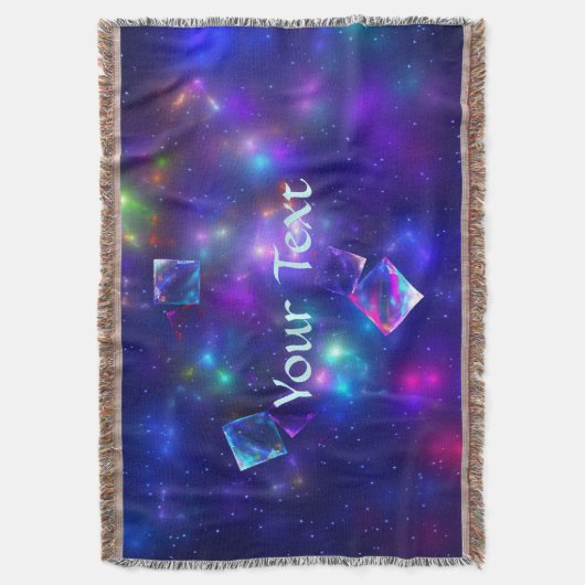 Cosmic Cubes Deken (Voorkant Verticaal)