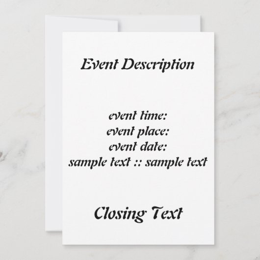 Cosmic Cubes Kaart (Achterkant)