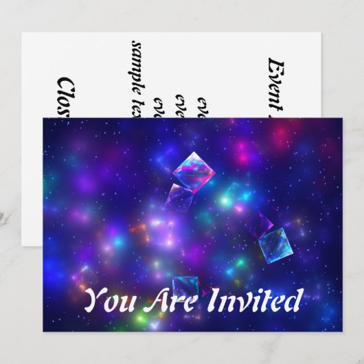 Cosmic Cubes Kaart (Voorkant / Achterkant)