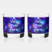 Cosmic Cubes Whisky Glas (Voorkant)