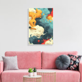 Cosmic Currents Canvas Afdruk (Insitu (Woonkamer))