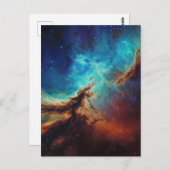 Cosmic Dance - Painterly Style Space Art Briefkaart (Voorkant / Achterkant)