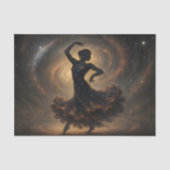 Cosmic Dancer Galaxy Silhouette Decoupage Tissuepapier (Voorkant)