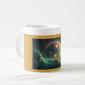 Cosmic Dawn Nebula Design Koffiemok (Voorkant links)
