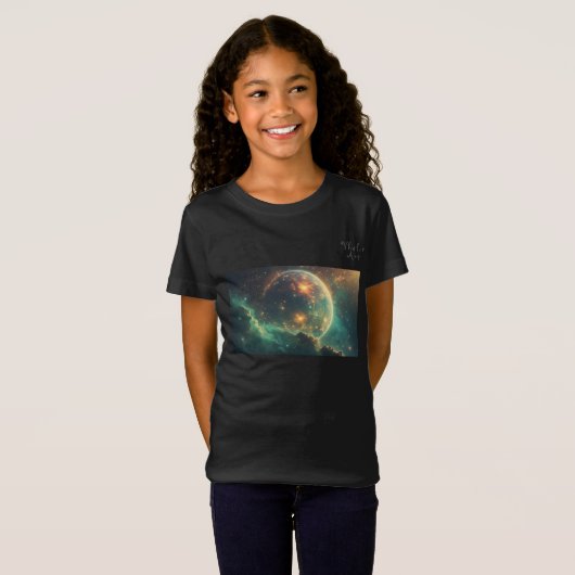 Cosmic Dawn Nebula Design T-shirt (Voorkant volledig)