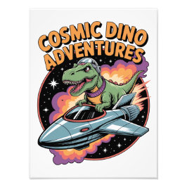Cosmic Dino Adventures Foto Afdruk