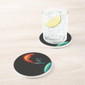 Cosmic Divergence Zandsteen Onderzetter (Zijkant)