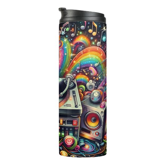 Cosmic DJ Setup Muziek Extravaganza Thermosbeker (Geroteerd rechts)