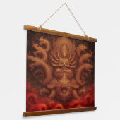 Cosmic Dragon Hangend Wandkleed (Gebogen)