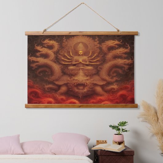 Cosmic Dragon Hangend Wandkleed (Slaapkamer)