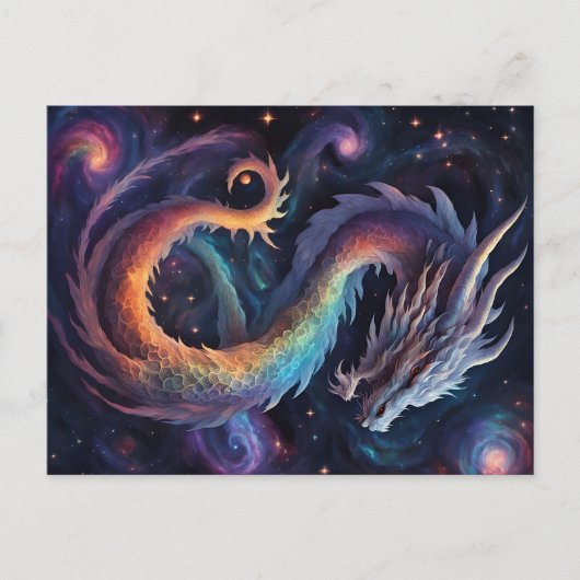cosmic dragon postcard briefkaart (Voorkant)