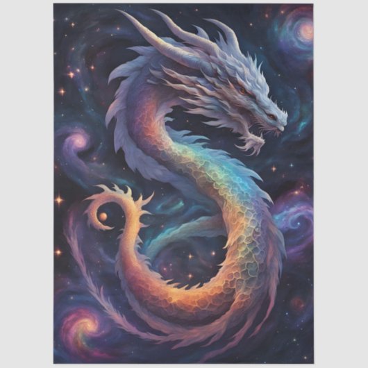 cosmic dragon tissue paper tissuepapier (Voorkant)