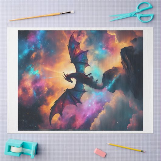Cosmic Dragon Tissue Paper Tissuepapier (Craft)