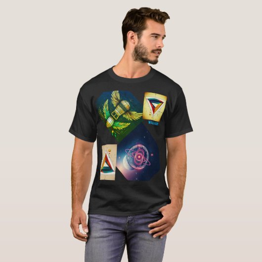 Cosmic Dreamer: Ontdek het universum in stijl T-shirt (Voorkant volledig)