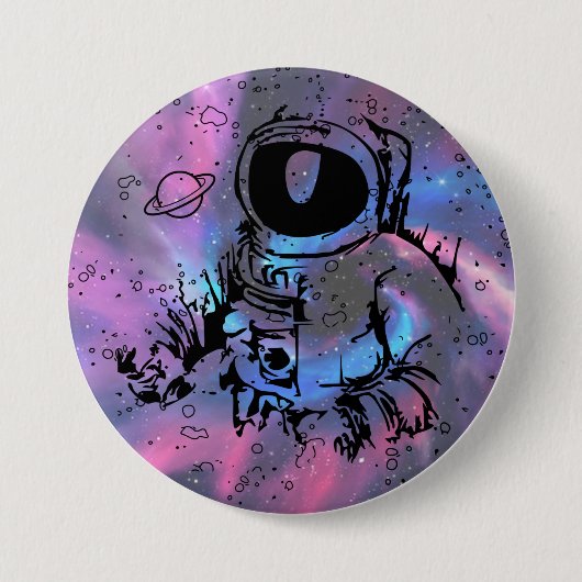 Cosmic Dreams - Galaxy Astronaut Button (Voorkant)