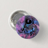 Cosmic Dreams - Galaxy Astronaut Button (Voorkant /achterkant)