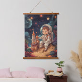 Cosmic Dreams: Het kasteel van de jonge astronaut Hangend Wandkleed (Slaapkamer)